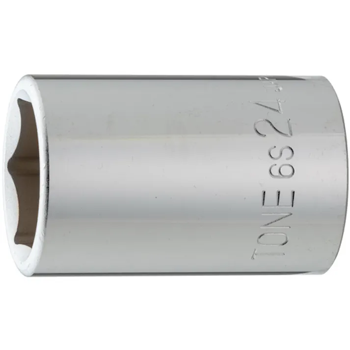 【CAINZ-DASH】TONE ソケット(6角) 対辺寸法24mm 差込角19.0mm 6S-24【別送品】