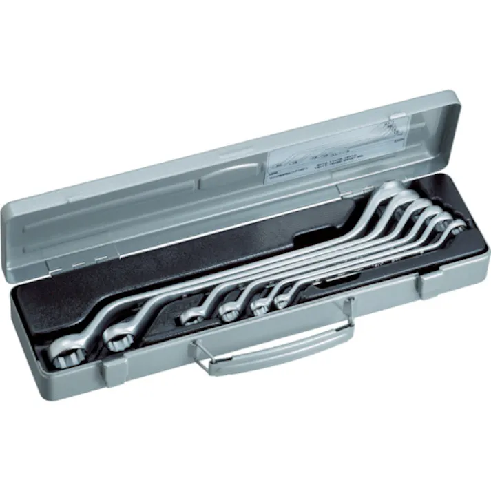 【CAINZ-DASH】TONE ロング両口めがねレンチセット(45°) 6点セット 2.2kg 2700M【別送品】