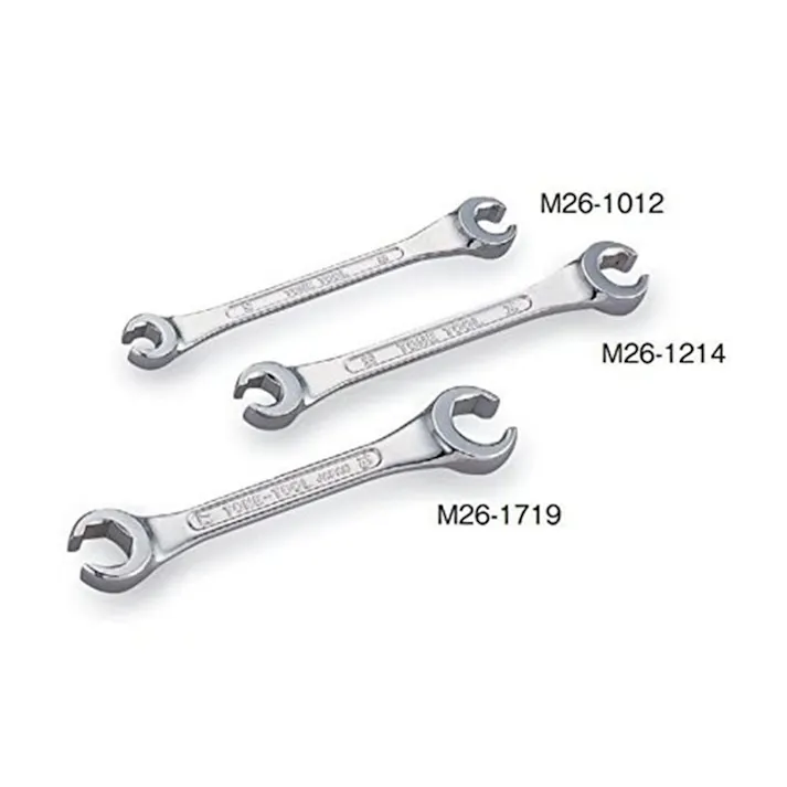 TONE トネ フレアナットレンチ 対辺寸法17×19mm 全長165mm M26-1719HP