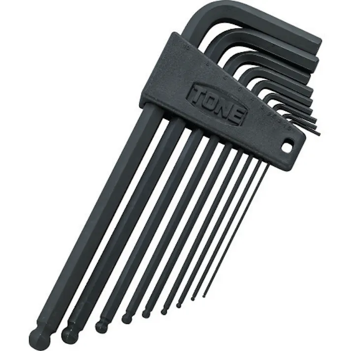 【CAINZ-DASH】TONE ロングボールポイントL形レンチセット 9pcs BPL900【別送品】