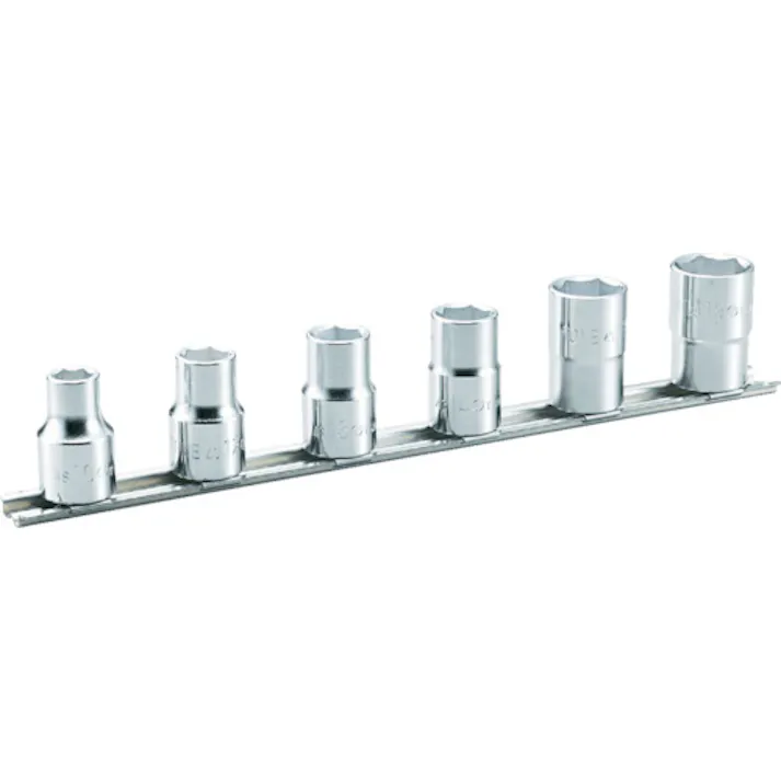 【CAINZ-DASH】TONE ソケットセット(6角・ホルダー付) 6pcs 差込角12.7mm HS406【別送品】