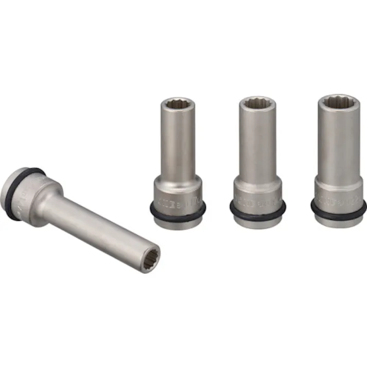 【CAINZ-DASH】TONE インパクト用ソケットセット(自動車整備用) ヘッドボルトフライホイルソケットセット 4pcs AD604【別送品】