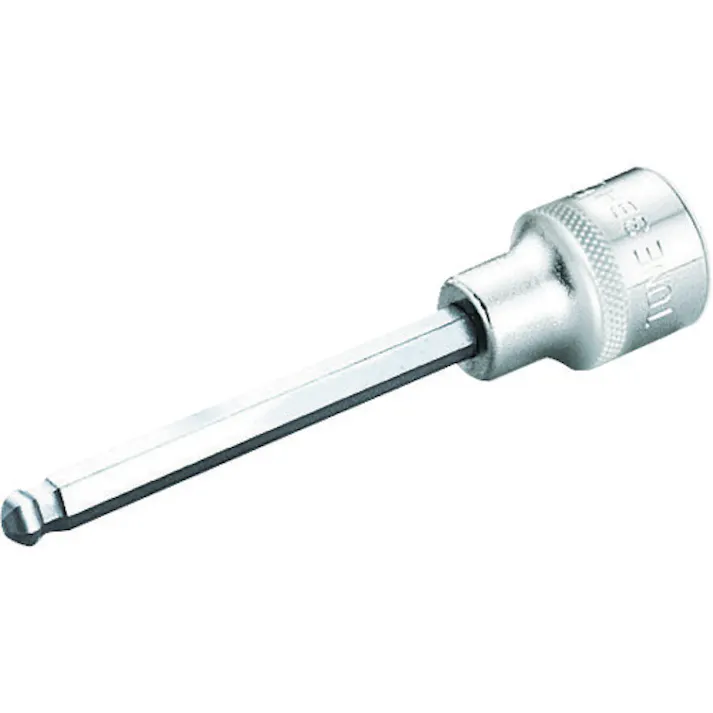 【CAINZ-DASH】TONE ボールポイントヘキサゴンソケット 対辺寸法4mm 差込角9.5mm 長さ48mm 3BH-04【別送品】