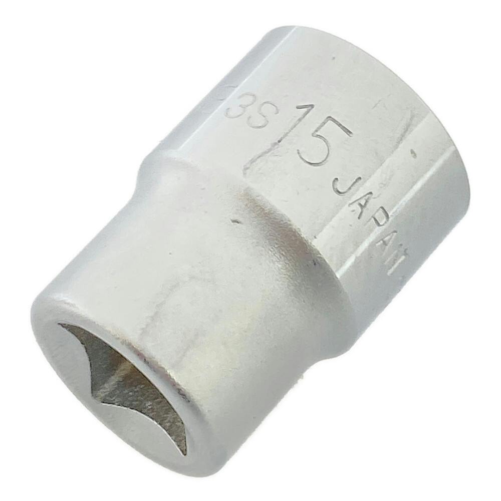 TONE トネ ソケット 差込角9.5mm 対辺寸法15.0mm 3S-15HP | 作業工具