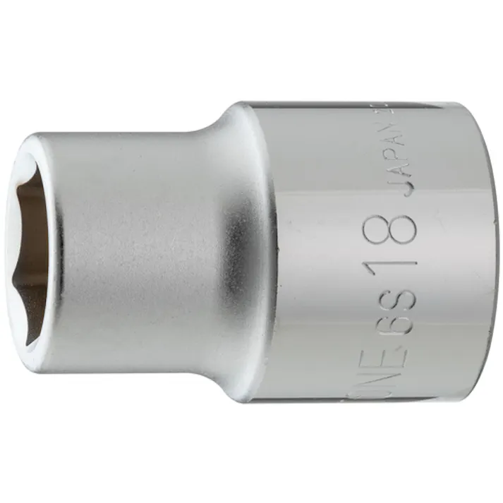 【CAINZ-DASH】TONE ソケット(6角) 対辺寸法18mm 差込角19.0mm 6S-18【別送品】