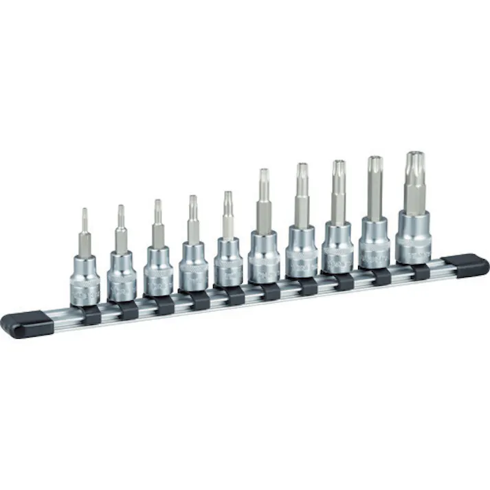 【CAINZ-DASH】TONE トルクスソケットセット(いじり防止タイプホルダー付) 10pcs HTX310H【別送品】