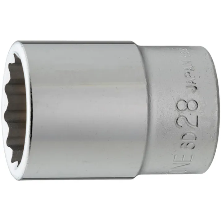 【CAINZ-DASH】TONE ソケット(12角) 対辺寸法28mm 全長56mm 6D-28【別送品】