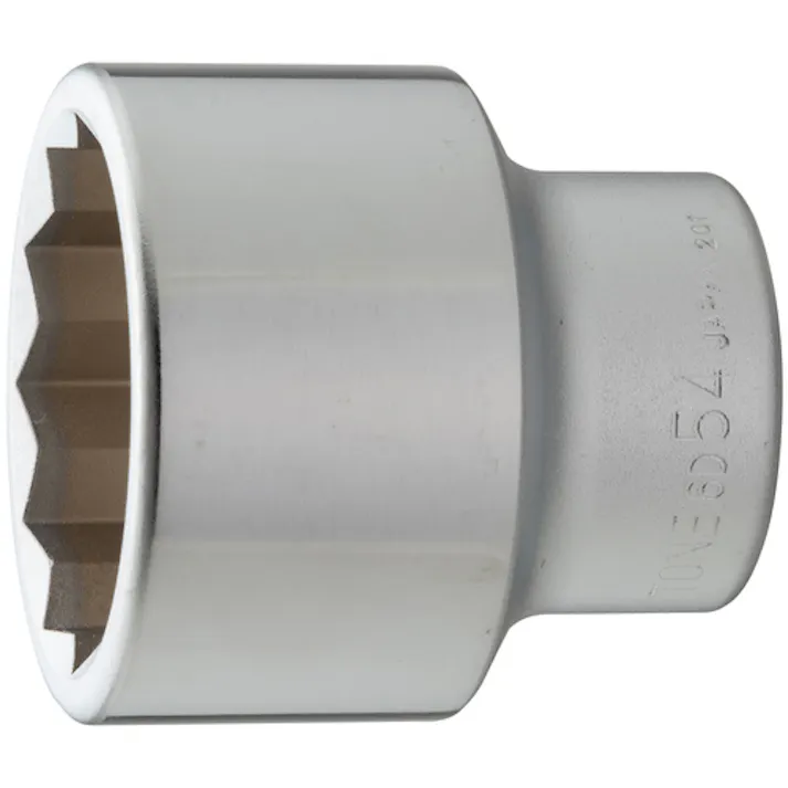 【CAINZ-DASH】TONE ソケット(12角) 対辺寸法54mm 全長76mm 6D-54【別送品】