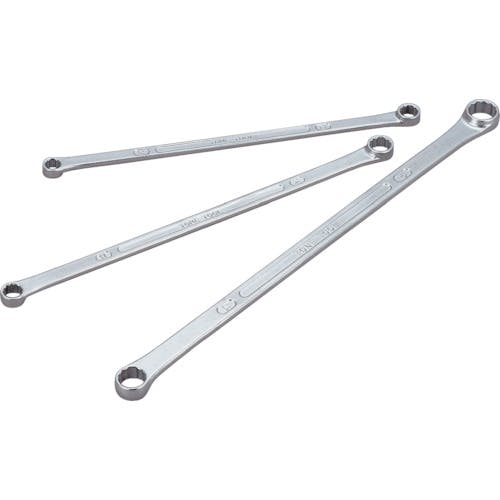 TONE 両口超ロングめがねレンチ(ストレート) 対辺寸法13×15mm メッキ処理 M05-1315 両口めがねレンチ TONE 両口超ロングめがねレンチ(ストレート) 対辺寸法13×15mm メッキ処理 M05-1315 両口めがねレンチ