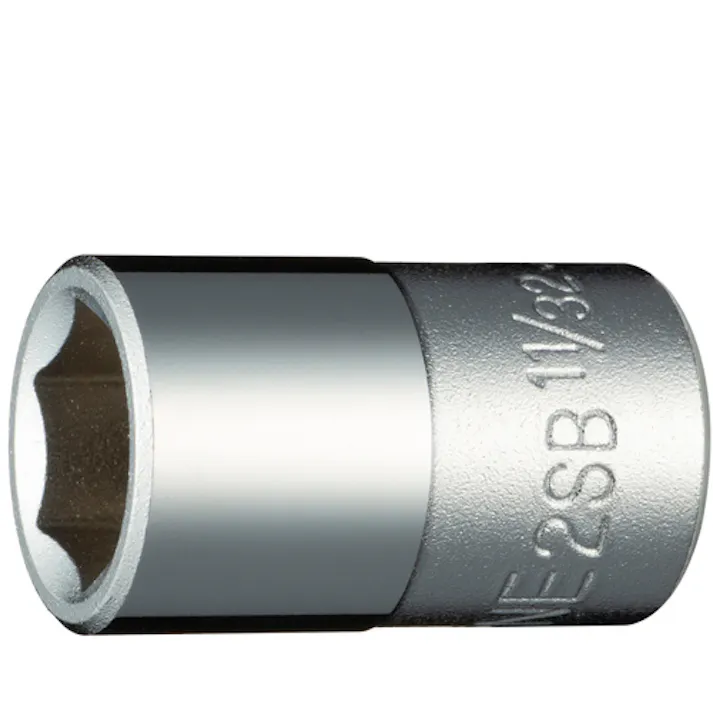 【CAINZ-DASH】TONE ソケット(インチ) (6角) 吋目 11/32inch 全長22mm 2SB-11【別送品】