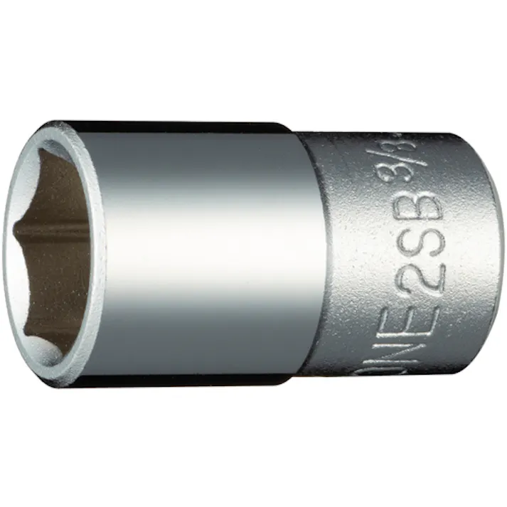 【CAINZ-DASH】TONE ソケット(インチ) (6角) 吋目 3/8inch 全長23.5mm 2SB-12【別送品】