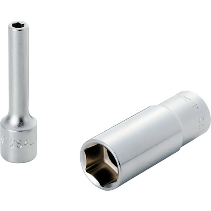 【CAINZ-DASH】TONE ディープソケット(6角) 6mm 全長51mm 2S-06L【別送品】