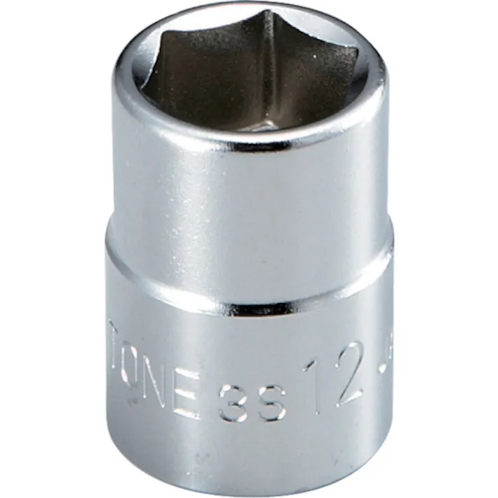 【CAINZ-DASH】TONE ソケット(6角) 対辺寸法12mm 全長26mm 3S-12【別送品】