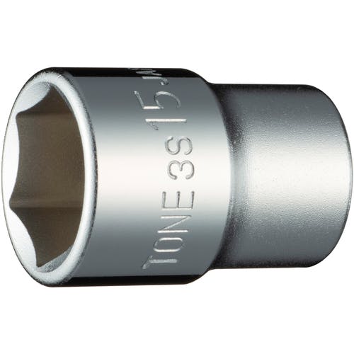 そそたん CAINZ-DASH】TONE ソケット（6角） 対辺寸法15mm 全長