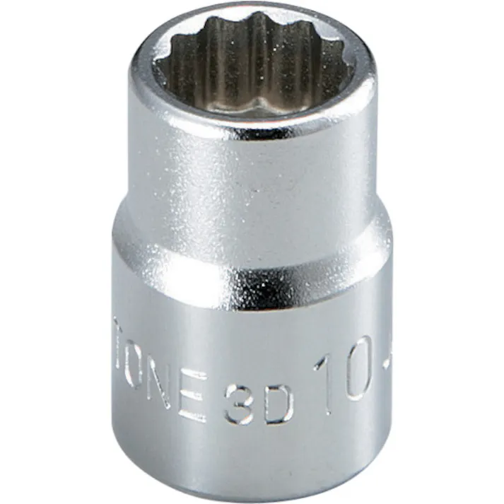 【CAINZ-DASH】TONE ソケット(12角) 対辺寸法12mm 全長26mm 3D-12【別送品】