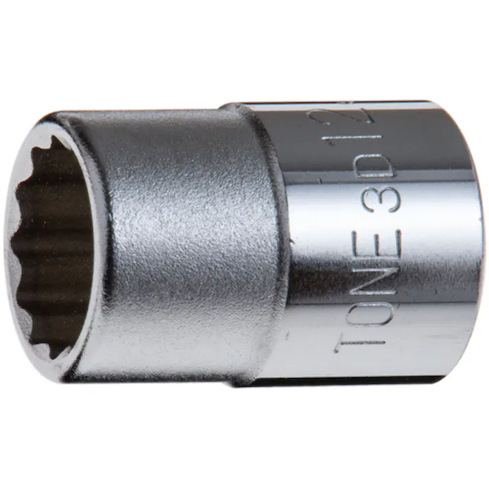 【CAINZ-DASH】TONE ソケット(12角) 対辺寸法12mm 全長26mm 3D-12【別送品】