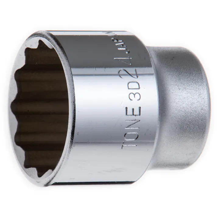 【CAINZ-DASH】TONE ソケット(12角) 対辺寸法24mm 全長34mm 3D-24【別送品】