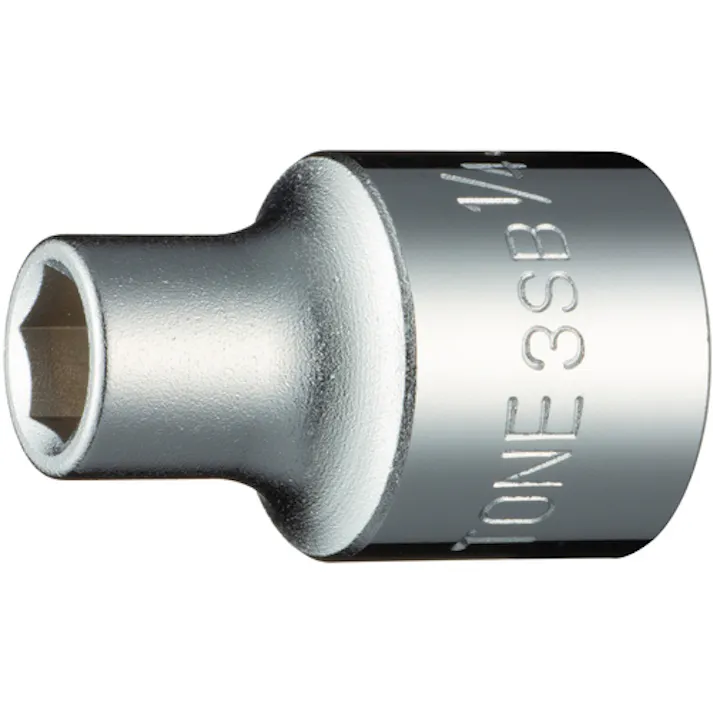 【CAINZ-DASH】TONE ソケット(インチ) (6角) 吋目 1/4inch 差込角9.5mm 3SB-08【別送品】