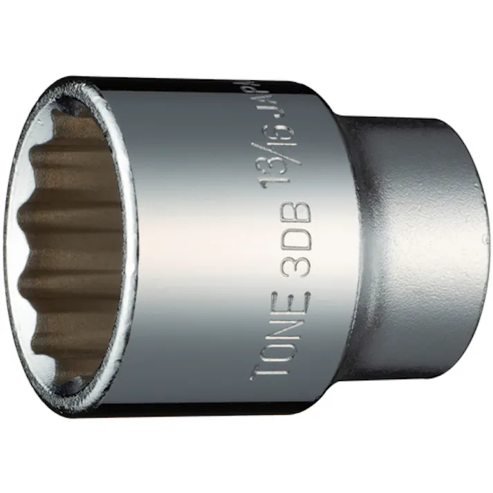 【CAINZ-DASH】TONE ソケット(インチ) (12角) 吋目 13/16inch 全長32mm 3DB-26【別送品】