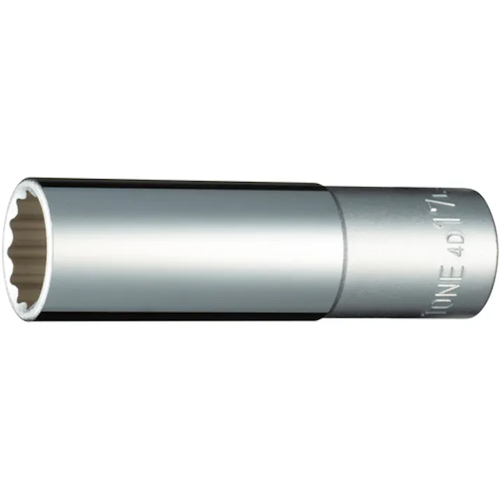 【CAINZ-DASH】TONE ディープソケット(12角) 対辺寸法17mm 全長83mm 4D-17L【別送品】