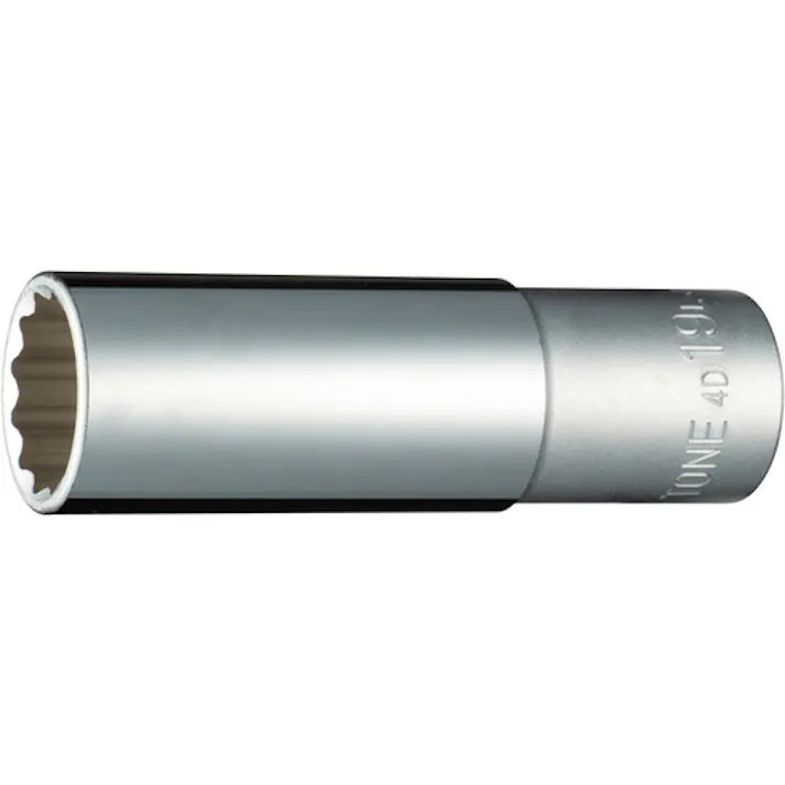 【CAINZ-DASH】TONE ディープソケット(12角) 対辺寸法19mm 全長83mm 4D-19L【別送品】