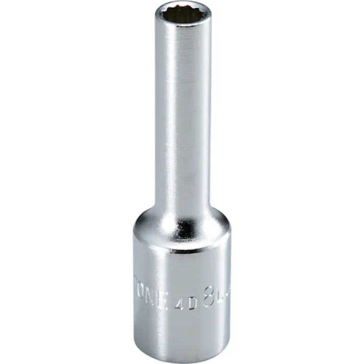 【CAINZ-DASH】TONE ディープソケット(12角) 対辺寸法22mm 全長83mm 4D-22L【別送品】