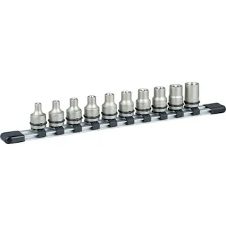 【CAINZ-DASH】TONE インパクト用トルクスソケットセット(ホルダー付) 10pcs HATXE310【別送品】