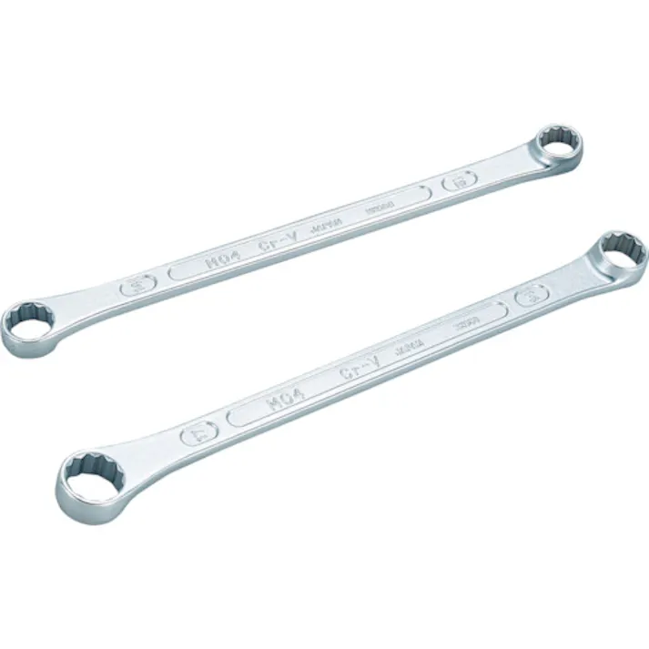 【CAINZ-DASH】TONE 両口ロングめがねレンチ(ストレート) 対辺寸法12×14mm 全長224mm M04-1214【別送品】