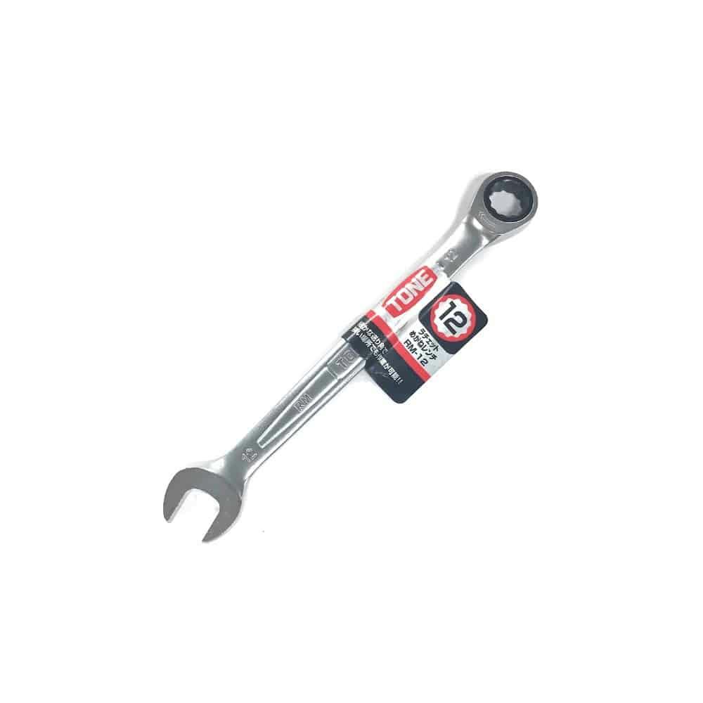 TONE トネ ラチェットメガネレンチ 対辺寸法12mm RM-12HP | 作業工具