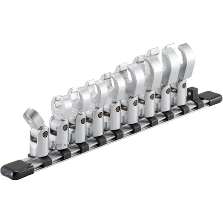 【CAINZ-DASH】TONE フレックスクロウフットレンチセット(ホルダー付) 9pcs HSCF309F【別送品】
