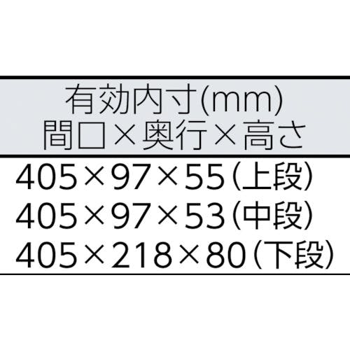 CAINZ-DASH】ＴＯＮＥ ツールケース（メタル） Ｖ形３段式 ４３３Ｘ２２０Ｘ２４０ｍｍ BX331【別送品】 | 手作業工具 通販 |  ホームセンターのカインズ