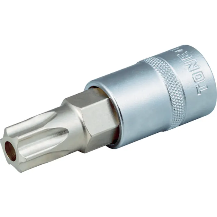 【CAINZ-DASH】TONE ヘックスローブソケット トルクスソケット(いじり防止タイプ) T55 先端寸法11.17mm 4TX-T55H【別送品】