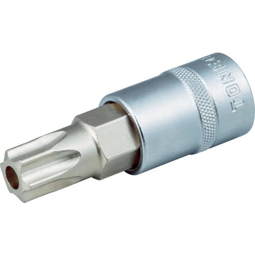 TONE ヘックスローブソケット トルクスソケット(いじり防止タイプ) T50 先端寸法8.79mm 4TX-T50H ヘックスローブソケット TONE ヘックスローブソケット トルクスソケット(いじり防止タイプ) T50 先端寸法8.79mm 4TX-T50H ヘックスローブソケット