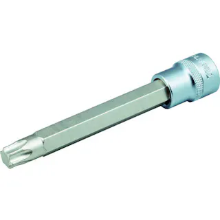 【CAINZ-DASH】TONE ヘックスローブソケット ロングトルクスソケット(強力タイプ) T55 差込角9.5mm 先端寸法11.17mm 3TX-T55L【別送品】