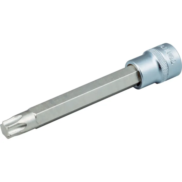 【CAINZ-DASH】TONE ヘックスローブソケット ロングトルクスソケット(強力タイプ) T50 差込角9.5mm 先端寸法8.79mm 3TX-T50L【別送品】