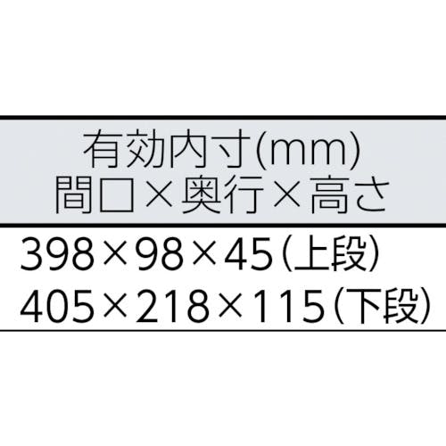 CAINZ-DASH】ＴＯＮＥ スチール製工具箱 ツールケース（メタル） Ｖ形