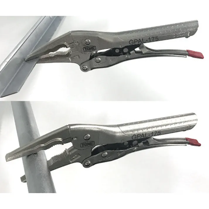 【CAINZ-DASH】TONE オートグリッププライヤ(ロングノーズタイプ) 195mm GPAL-175【別送品】