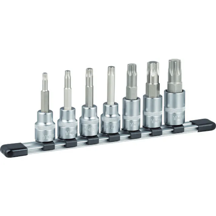 【CAINZ-DASH】TONE トルクスソケットセット(強力タイプ・ホルダー付) HTX407【別送品】