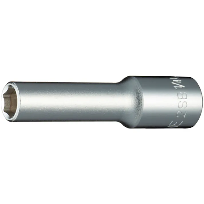 【CAINZ-DASH】TONE ディープソケット 対辺寸法1/4インチ 2SB-08L【別送品】