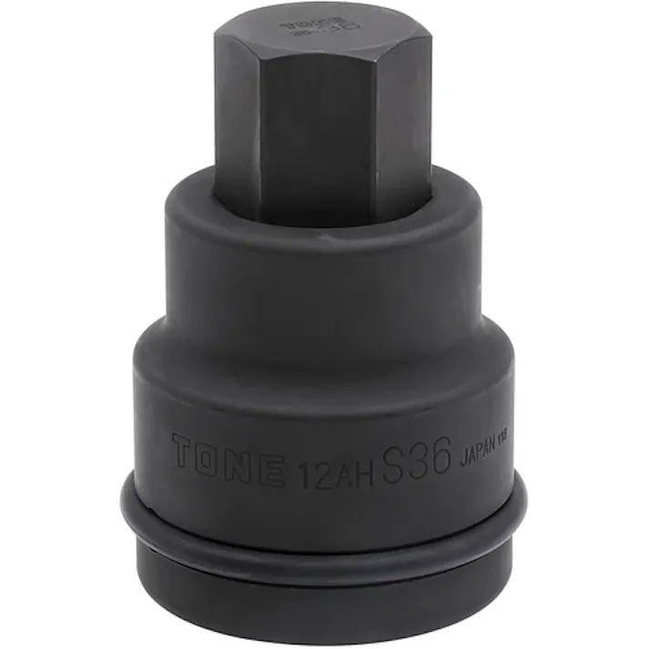 【CAINZ-DASH】TONE インパクト用ヘキサゴンソケット(差替式) 対辺寸法36mm 12AH-36H【別送品】