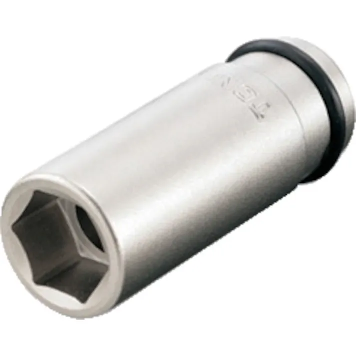 【CAINZ-DASH】TONE インパクト用ロングソケット 差込角9.5mm 対辺寸法9mm 全長55mm 3NV-09L【別送品】
