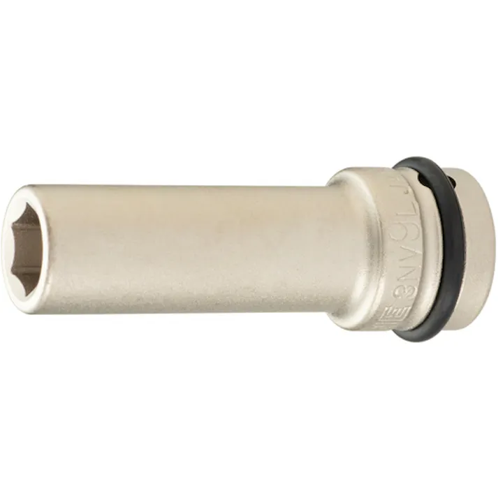 【CAINZ-DASH】TONE インパクト用ロングソケット 差込角9.5mm 対辺寸法9mm 全長55mm 3NV-09L【別送品】