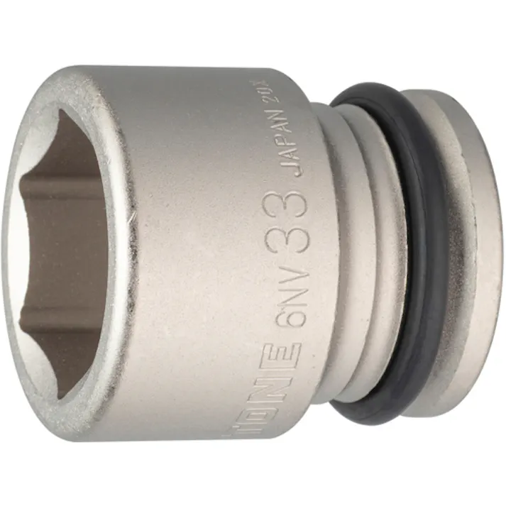 【CAINZ-DASH】TONE インパクト用ソケット 対辺寸法33mm 全長55mm 6NV-33【別送品】