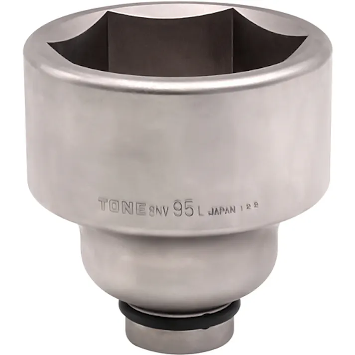 【CAINZ-DASH】TONE インパクト用ロングソケット 対辺寸法95mm 差込角25.4mm 8NV-95L【別送品】