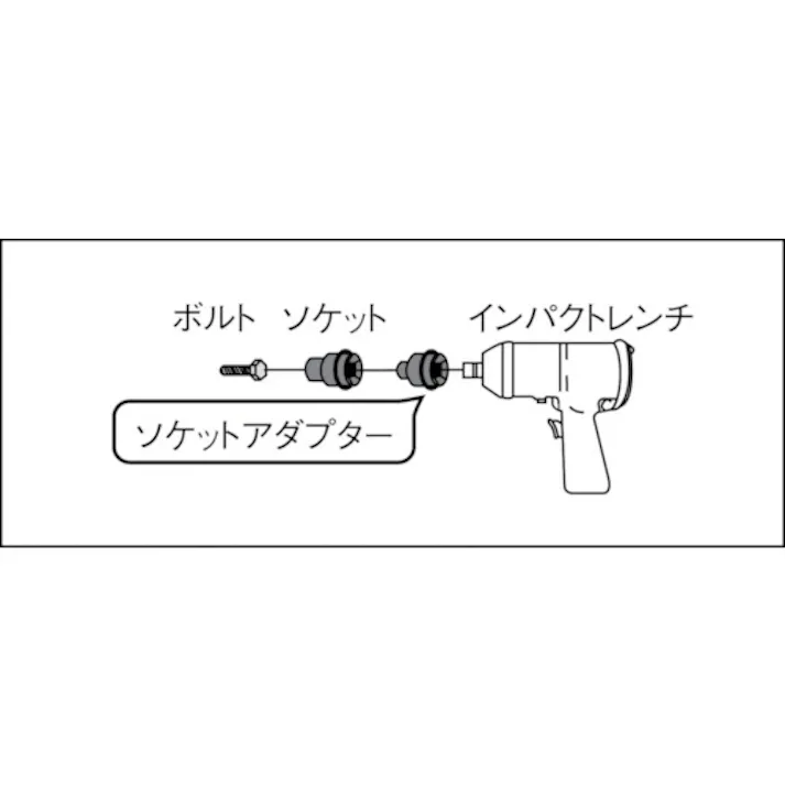 【CAINZ-DASH】TONE インパクト用ソケットアダプター 25.4凹X19.0凸 NA86【別送品】