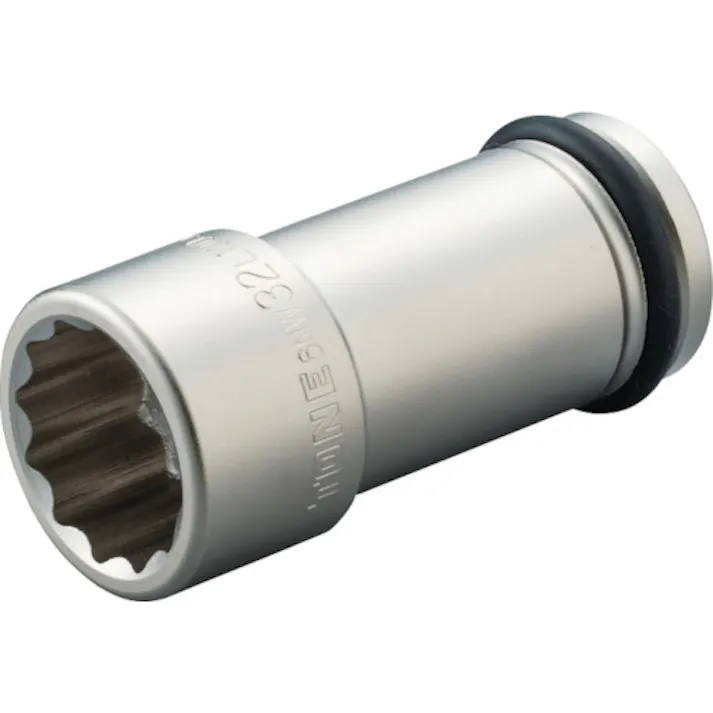 【CAINZ-DASH】TONE インパクト用ロングソケット(12角) 対辺寸法46mm 差込角19.0mm 6NW-46L100【別送品】