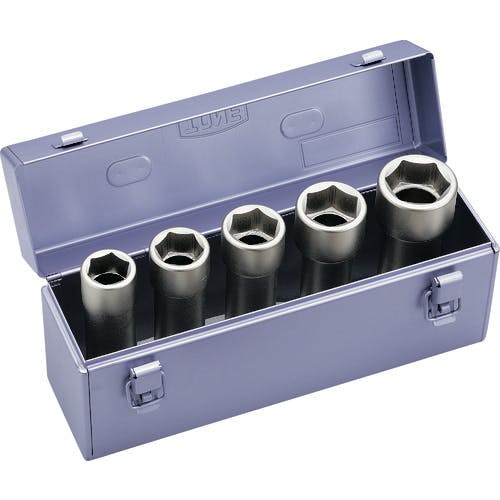 TONE インパクト用超ロングソケットセット(メタルトレーケース仕様) 5pcs 差込角19.0mm NV605LL インパクト用ソケットセット TONE インパクト用超ロングソケットセット(メタルトレーケース仕様) 5pcs 差込角19.0mm NV605LL インパクト用ソケットセット