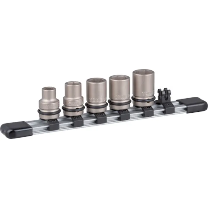 【CAINZ-DASH】TONE インパクト用ソケットセット(ホルダー付) 5pcs 差込角9.5mm HNV305S【別送品】