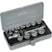 【CAINZ-DASH】TONE インパクト用ソケットセット(メタルトレー付) 12pcs 差込角9.5mm NV3102【別送品】