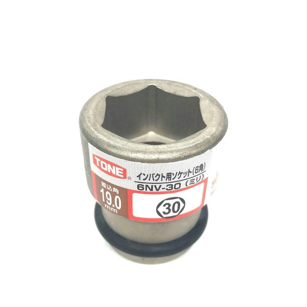 TONE トネ インパクト用ソケット 対辺寸法30mm ハンガータイプ 全長55mm 6NV-30HP